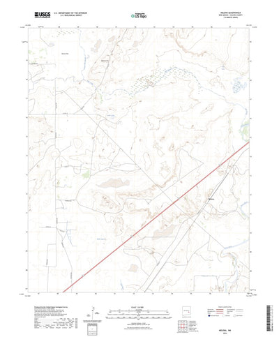 United States Geological Survey Melena, NM (2023, 24000-Scale) digital map
