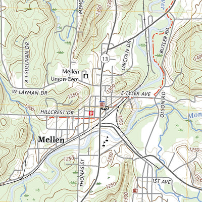 United States Geological Survey Mellen, WI (2023, 24000-Scale) digital map