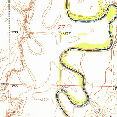 United States Geological Survey Mellette, SD (1954, 24000-Scale) digital map