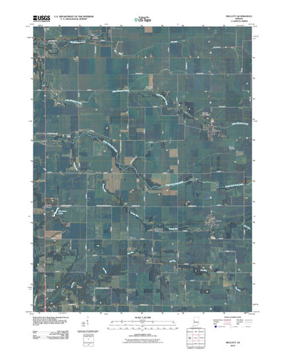 United States Geological Survey Mellott, IN (2010, 24000-Scale) digital map