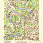 United States Geological Survey Mellwood, AR-MS (1939, 62500-Scale) digital map