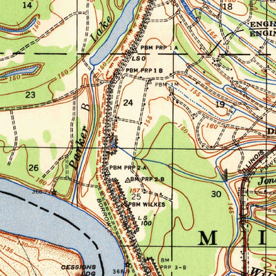 United States Geological Survey Mellwood, AR-MS (1939, 62500-Scale) digital map