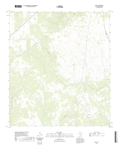 United States Geological Survey Melo, TX (2022, 24000-Scale) digital map