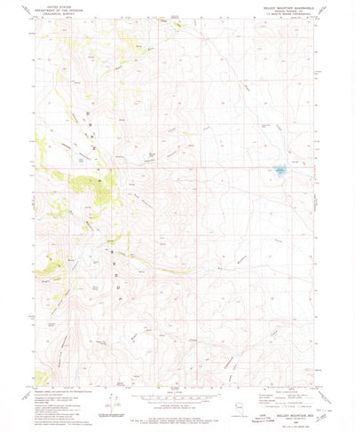 United States Geological Survey Melody Mountain, NV (1980, 24000-Scale) digital map