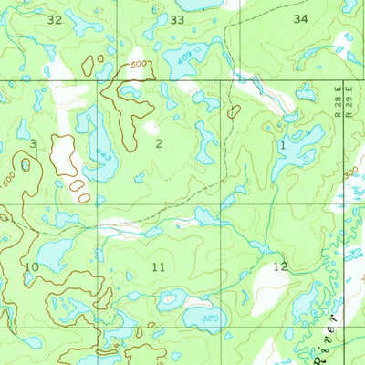 United States Geological Survey Melozitna A-1, AK (1952, 63360-Scale) digital map