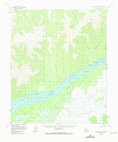 United States Geological Survey Melozitna A-2, AK (1953, 63360-Scale) digital map