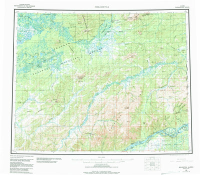 United States Geological Survey Melozitna, AK (1956, 250000-Scale) digital map