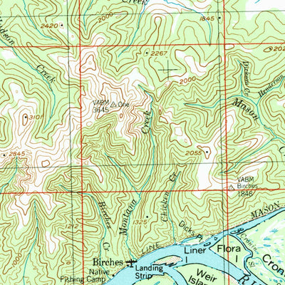 United States Geological Survey Melozitna, AK (1956, 250000-Scale) digital map
