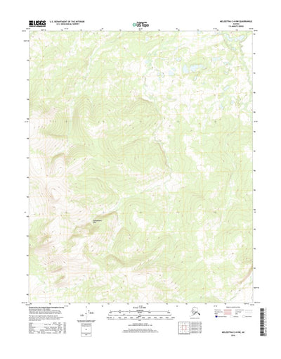 United States Geological Survey Melozitna C-4 NW, AK (2016, 25000-Scale) digital map