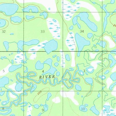 United States Geological Survey Melozitna C-5, AK (1954, 63360-Scale) digital map