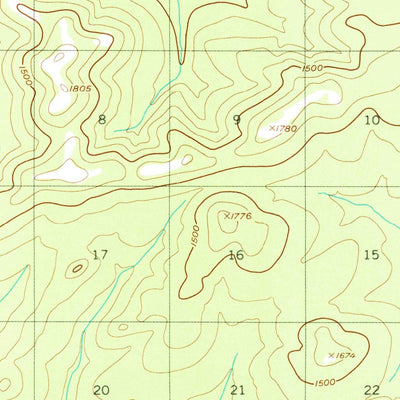 United States Geological Survey Melozitna D-1, AK (1952, 63360-Scale) digital map