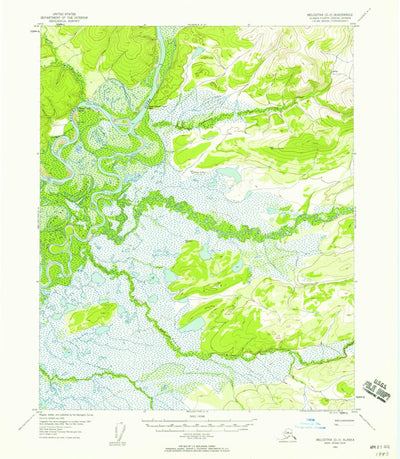 United States Geological Survey Melozitna D-3, AK (1952, 63360-Scale) digital map