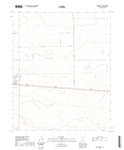 United States Geological Survey Melrose East, NM (2023, 24000-Scale) digital map