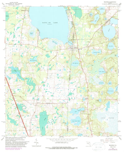 United States Geological Survey Melrose, FL (1966, 24000-Scale) digital map