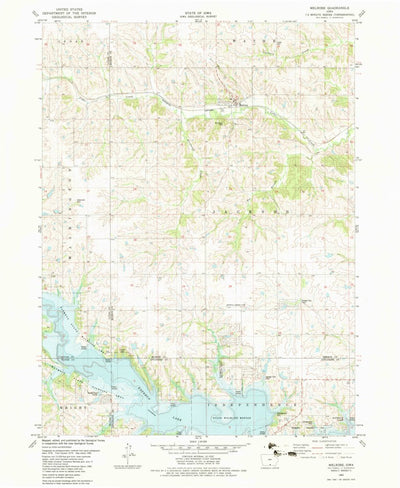 United States Geological Survey Melrose, IA (1982, 24000-Scale) digital map