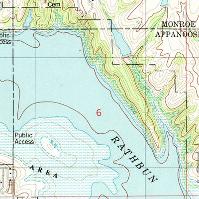 United States Geological Survey Melrose, IA (1982, 24000-Scale) digital map