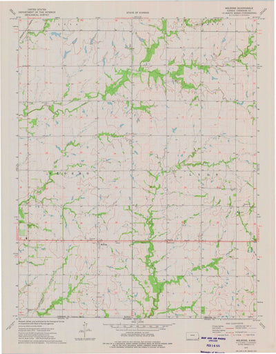 United States Geological Survey Melrose, KS (1974, 24000-Scale) digital map