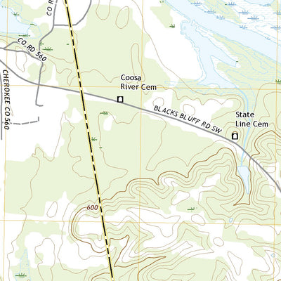 United States Geological Survey Melson, GA (2020, 24000-Scale) digital map