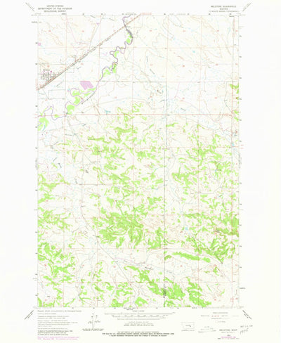 United States Geological Survey Melstone, MT (1963, 24000-Scale) digital map