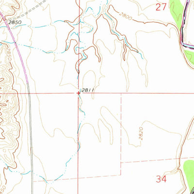 United States Geological Survey Melstone NE, MT (1962, 24000-Scale) digital map