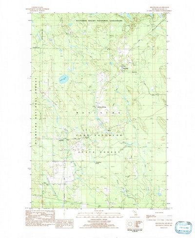 United States Geological Survey Melstrand, MI (1983, 25000-Scale) digital map