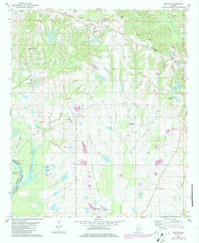 United States Geological Survey Melton, AL (1980, 24000-Scale) digital map