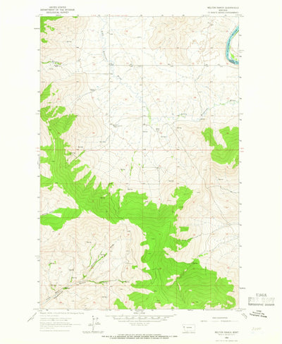 United States Geological Survey Melton Ranch, MT (1964, 24000-Scale) digital map