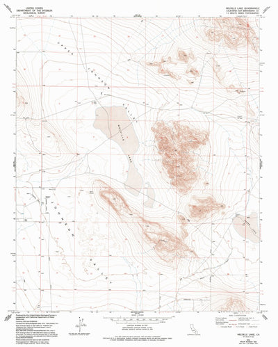 United States Geological Survey Melville Lake, CA (1972, 24000-Scale) digital map