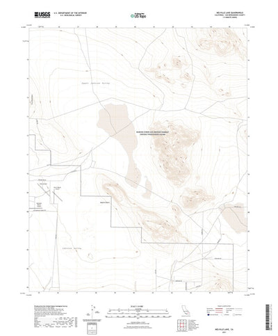 United States Geological Survey Melville Lake, CA (2021, 24000-Scale) digital map