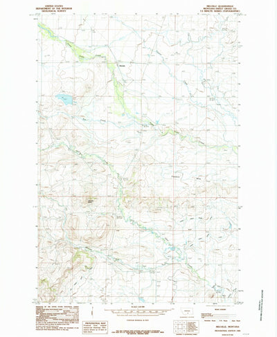 United States Geological Survey Melville, MT (1985, 24000-Scale) digital map