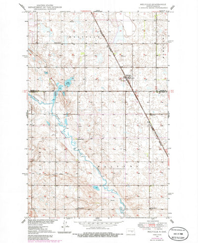 United States Geological Survey Melville, ND (1950, 24000-Scale) digital map