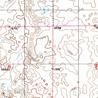 United States Geological Survey Melville, ND (1950, 24000-Scale) digital map