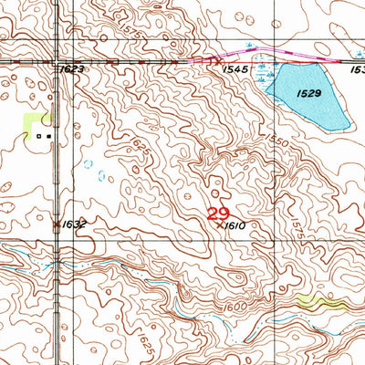 United States Geological Survey Melville, ND (1950, 24000-Scale) digital map