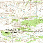 United States Geological Survey Melville NW, MT (1985, 24000-Scale) digital map
