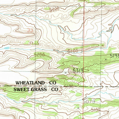 United States Geological Survey Melville NW, MT (1985, 24000-Scale) digital map