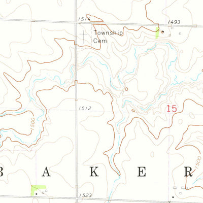 United States Geological Survey Melvin, IA (1972, 24000-Scale) digital map