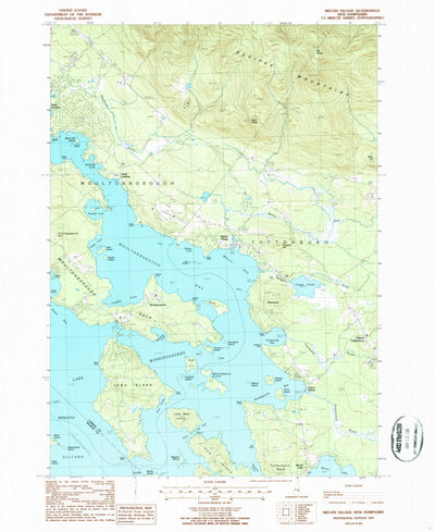 United States Geological Survey Melvin Village, NH (1987, 24000-Scale) digital map