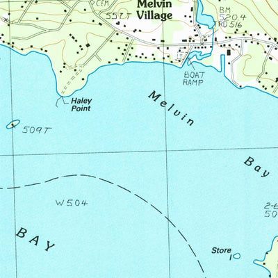 United States Geological Survey Melvin Village, NH (1987, 24000-Scale) digital map