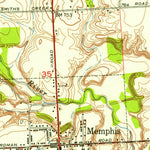 United States Geological Survey Memphis, MI (1952, 24000-Scale) digital map
