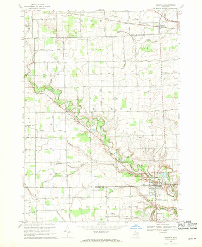 United States Geological Survey Memphis, MI (1968, 24000-Scale) digital map