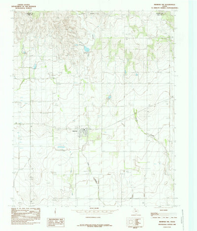 United States Geological Survey Memphis NW, TX (1985, 24000-Scale) digital map