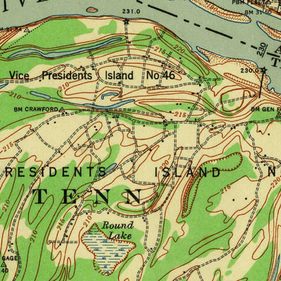 United States Geological Survey Memphis, TN-AR (1939, 62500-Scale) digital map