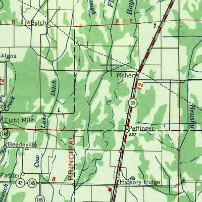 United States Geological Survey Memphis, TN-AR-MO (1956, 250000-Scale) digital map