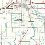 United States Geological Survey Memphis West, TN-AR (1986, 100000-Scale) digital map