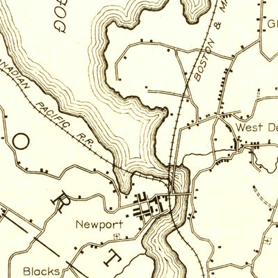 United States Geological Survey Memphremagog, VT (1920, 62500-Scale) digital map