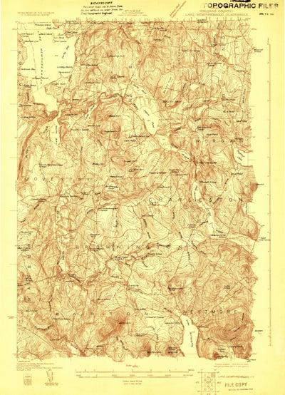 United States Geological Survey Memphremagog, VT (1923, 48000-Scale) digital map