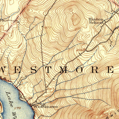 United States Geological Survey Memphremagog, VT (1925, 62500-Scale) digital map