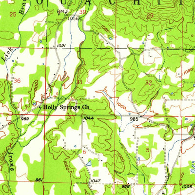 United States Geological Survey Mena, AR (1958, 62500-Scale) digital map