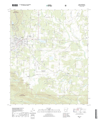 United States Geological Survey Mena, AR (2020, 24000-Scale) digital map