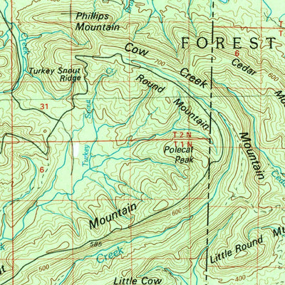 United States Geological Survey Mena, AR-OK (1989, 100000-Scale) digital map